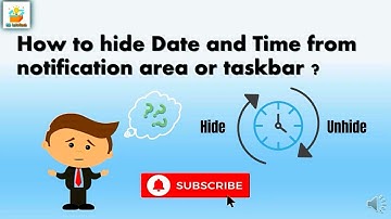 How to hide clock in Windows 10? | How to hide clock in Windows 7?