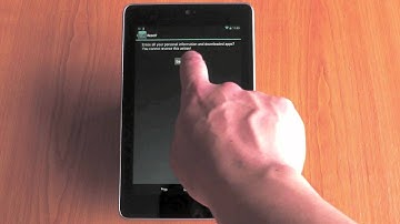 4977 How to factory reset a Google Nexus 7 tablet