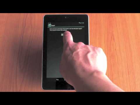 4977 How to factory reset a Google Nexus 7 tablet