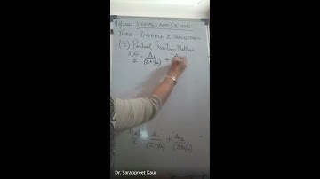 Signals and Systems lecture  Inverse Z Transform