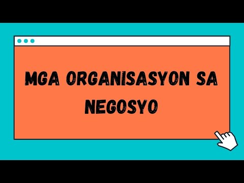 Organisasyon sa Negosyo