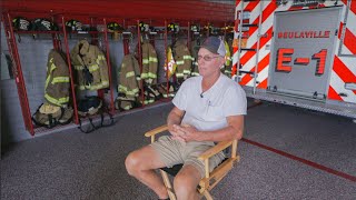 Farmer and firefighter Joey Carter, feeding and serving the community
