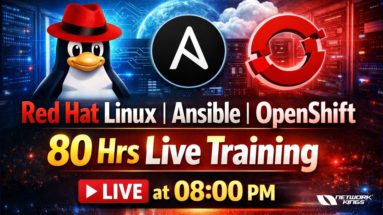 Обучение по Red Hat Linux, Ansible, OpenShift: 80 часов в режиме реального времени | Network Kings