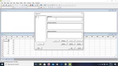 Persamaan Regresi Linear Sederhana Menggunakan Minitab