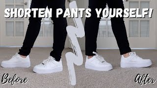 DIY Shorten Pants Tutorial 
