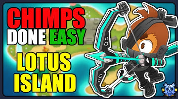 LOTUS ISLAND - CHIMPS | Easy Strategy for Black Border | BTD6