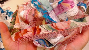 Sewing Shabby Chic Lace & Fabric Scrap Trim