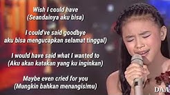 Lirik Terjemahan | ANNETH - I'LL NEVER LOVE AGAIN (Lady Gaga) - INDONESIAN IDOL JUNIOR 2018 - Durasi: 2:55. Lirik Terjemahan | ANNETH - I'LL NEVER LOVE AGAIN (Lady Gaga) - INDONESIAN IDOL JUNIOR 2018 - Durasi: 2:55.