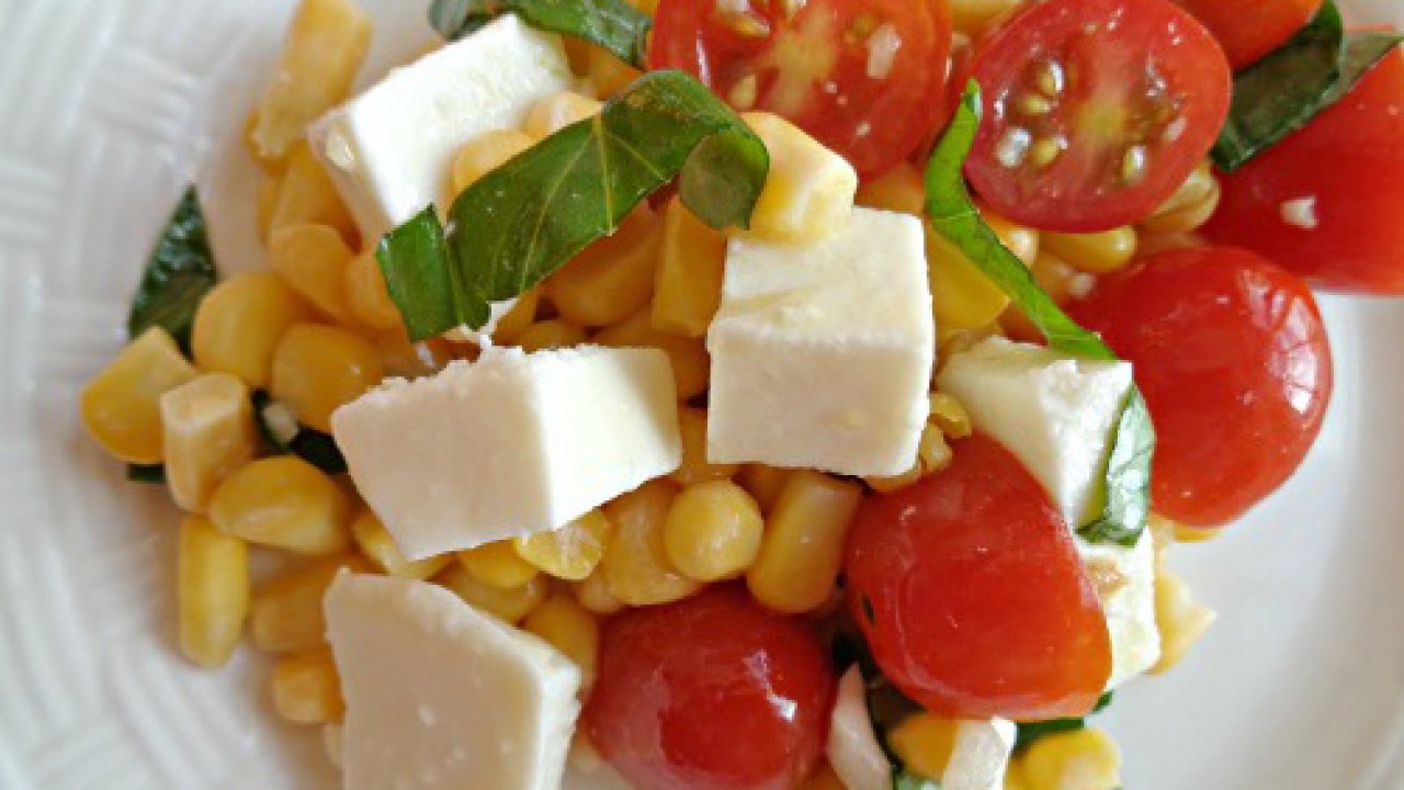 Make Corn, Tomato and Mozzarella Chunk Salad DIY Guidecentral YouTube