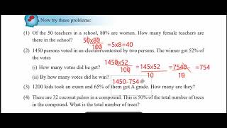 STD 7 MATHS CHAPTER 13 PERCENTS PART 2  PAGE 184 TO 185 SOME OTHER PERCENTS NEW SYLLABUS 2024