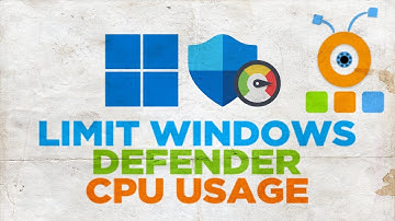 How to Limit Windows Defender CPU Usage in Windows 11