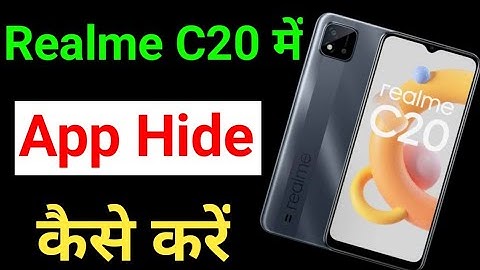 realme c20 mein app hide kaise karen/how to hide app in realme c20/realme c20 app hide