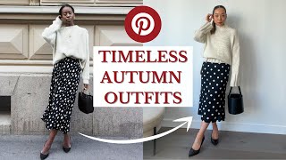 Early Autumn Outfits | Making NEW outfits with my existing clothes | Recreating Pinterest Outfits screenshot 2
