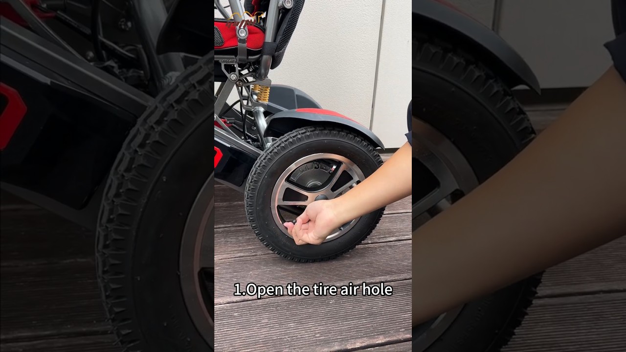 How to Air Up Power Wheelchair Tires with an Inflator? 
