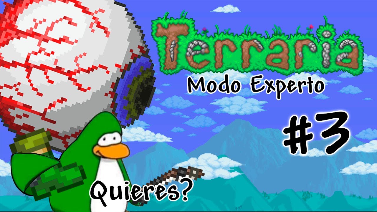 Terraria Modo Experto 3 "Botas y Primer Jefe... Yei" YouTube