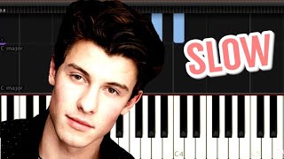 Shawn Mendes - Treat You Better - Easy Piano Music - SLOW