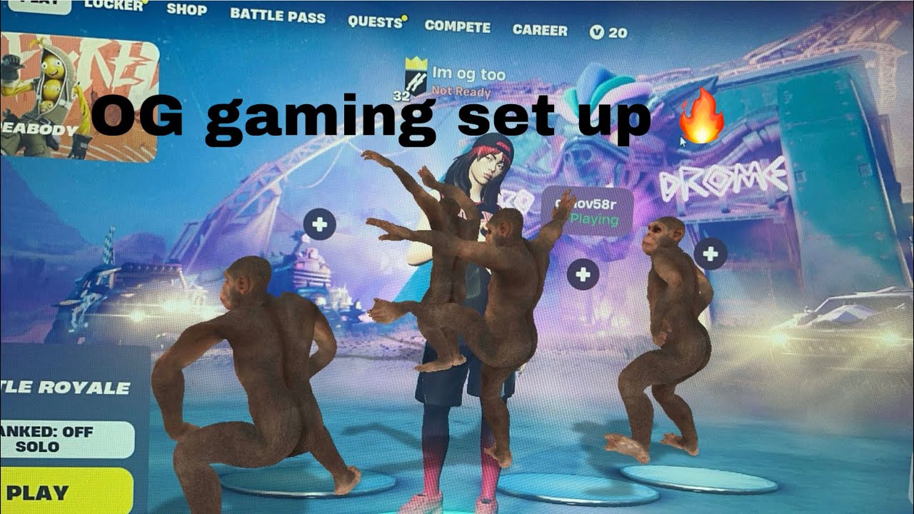 OG Gooners new and improved gaming set up review (leaked) - YouTube