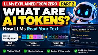 What Are AI Tokens How LLMs Read Your Text | LLMs Explained Part 2 Update