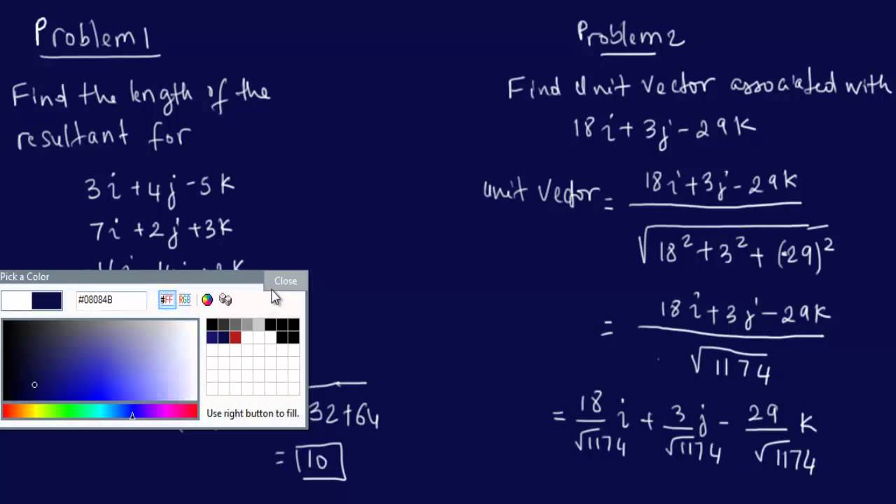 VECTORS FE EIT Exam Review YouTube
