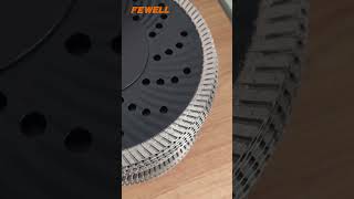 Hot Press diamond turbo wave saw blade for cutting granite.#diamondblade #turbodiamondblade