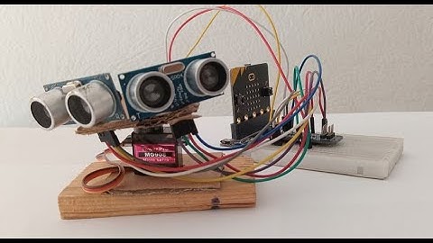 Mobile system for tracking a moving object based on Micro:bit and HC-SR04