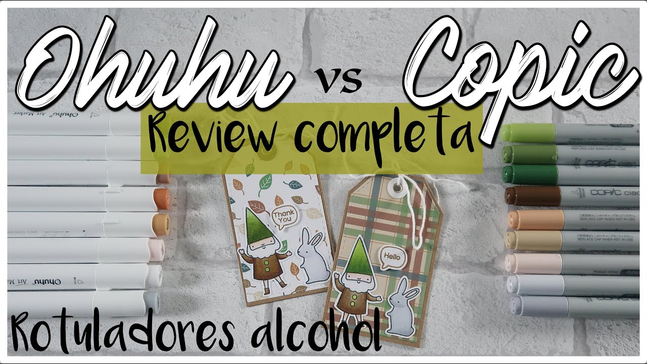 OHUHU Markers vs COPIC ✨ COMPARATIVA ✨ Nuevos rotuladores al ALCOHOL 