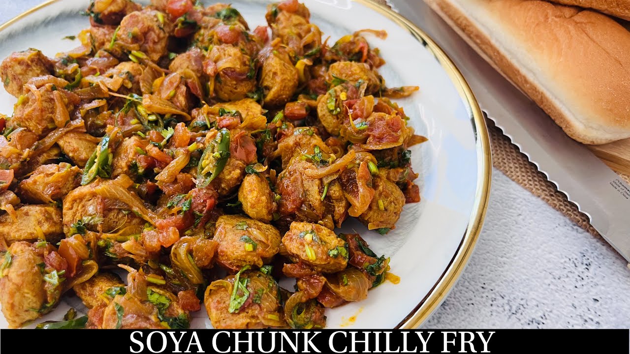 Soya Chunk Chili Fry Dry Recipe | Soya Mini Chunk chilly Fry |Healthy Soya Chunk Recipe- By Natasha