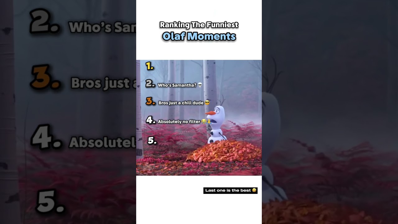 Ranking The Funniest Olaf Moments 😭🙏 