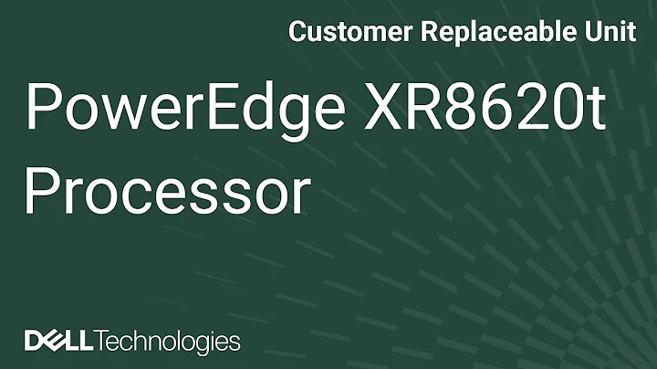 Dell PowerEdge XR8620t: Remove/Install Processor and Heatsink Module