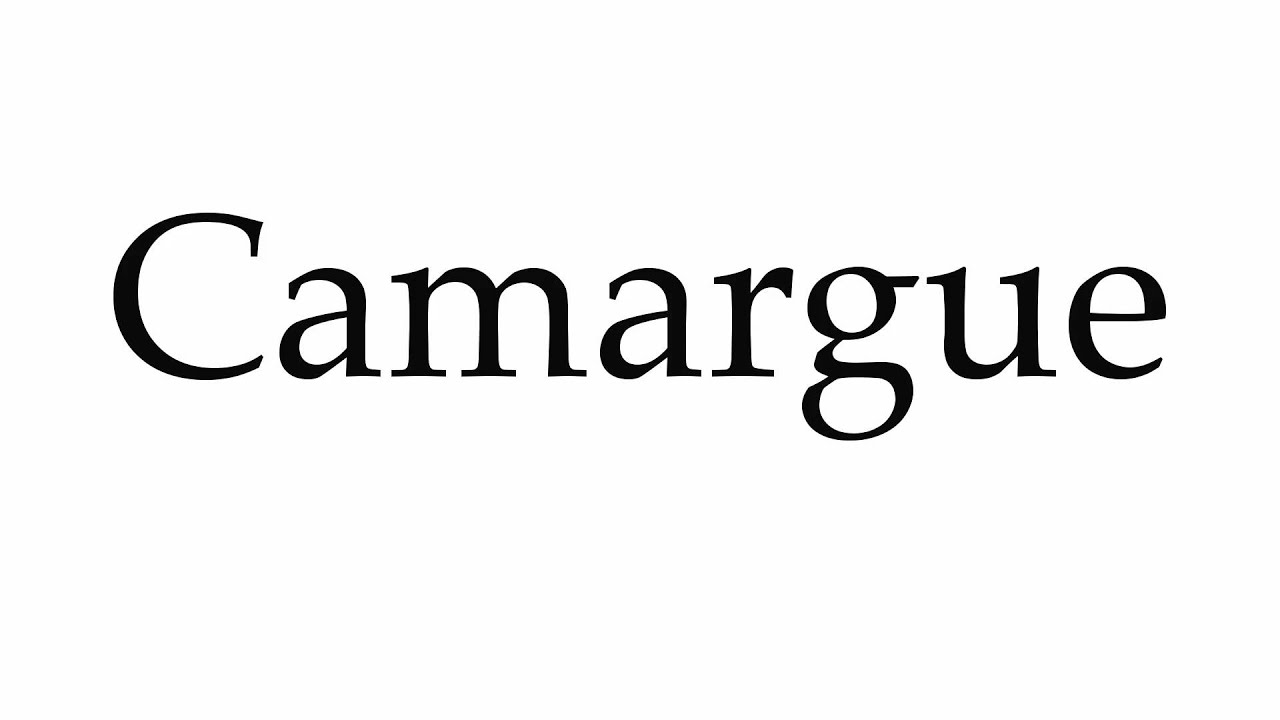 How to Pronounce Camargue YouTube