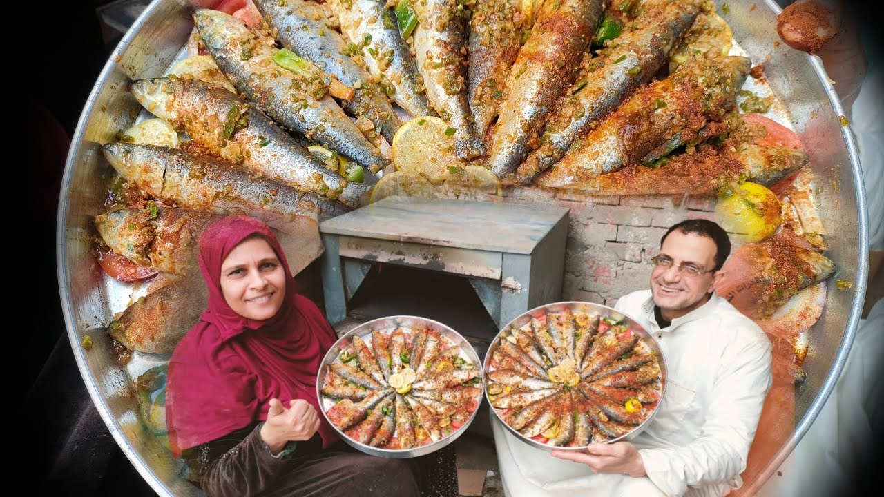 لأول مرة علي السطوح👌سردين الصواني بالخلطة الجبارة 😋🔥من ايد سامي ماركت و أم الغلابة 🥰