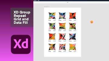 XD Group Repeat Grid and Text Data Fill