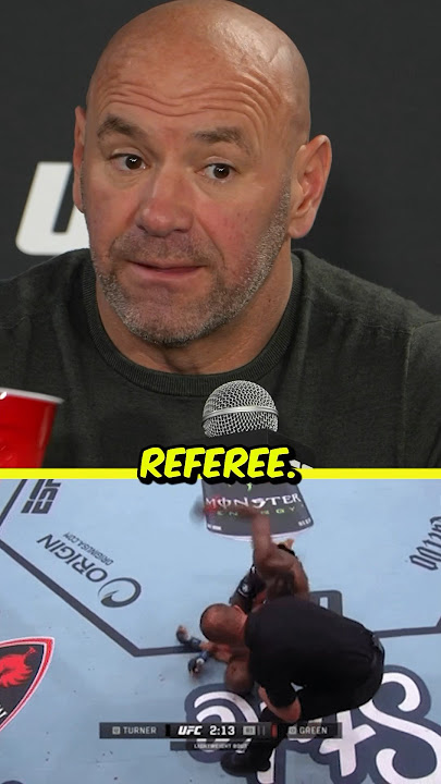 😬 DANA WHITE REACTS TO HORRIBLE REFEREE STOPPAGE IN BOBBY GREEN FIGHT
