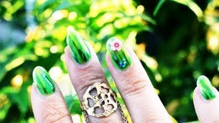 Grass Nail Art Manicure Tutorial - A Mr. Kate Quickie