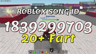 20 Fart Roblox Song Idscodes