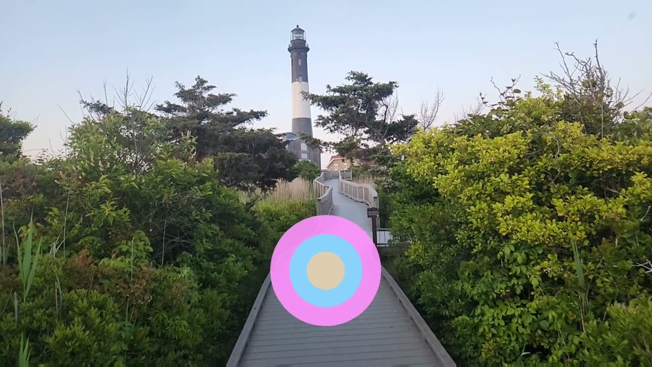 A Walk Through The Fire Island Lighthouse Walk Boards Area.