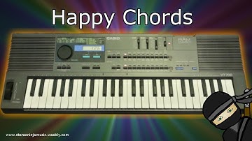 Happy Chords - a Casio HT-700 song I made : Stereo Ninja Music