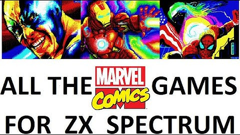 ZX SPECTRUM: All 6 MARVEL COMICS Superhero Games + 17 Loading Screens & AY Music