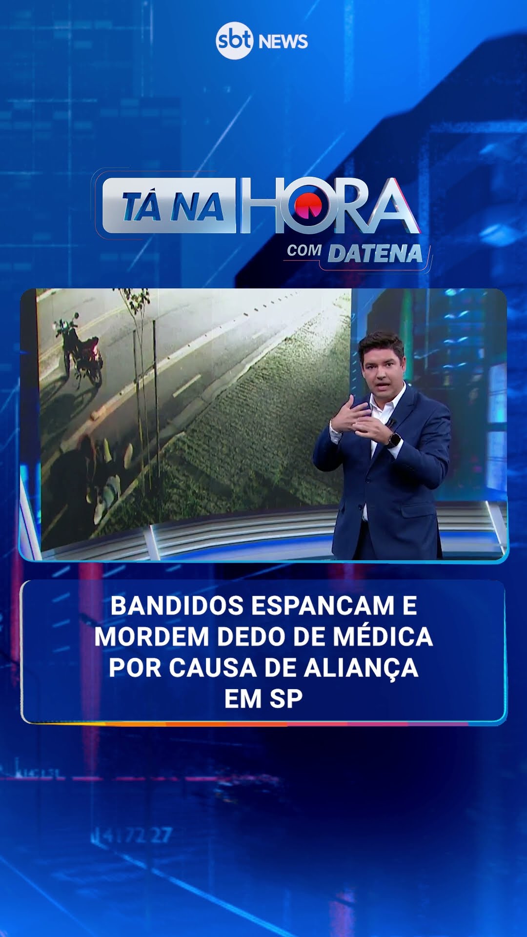 Bandidos espancam e mordem dedo de médica por causa de aliaça em SP