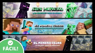 Cómo hacer un BANNER PARA YOUTUBE [SIN PROGRAMAS] 2021 FÁCIL & GRATIS!