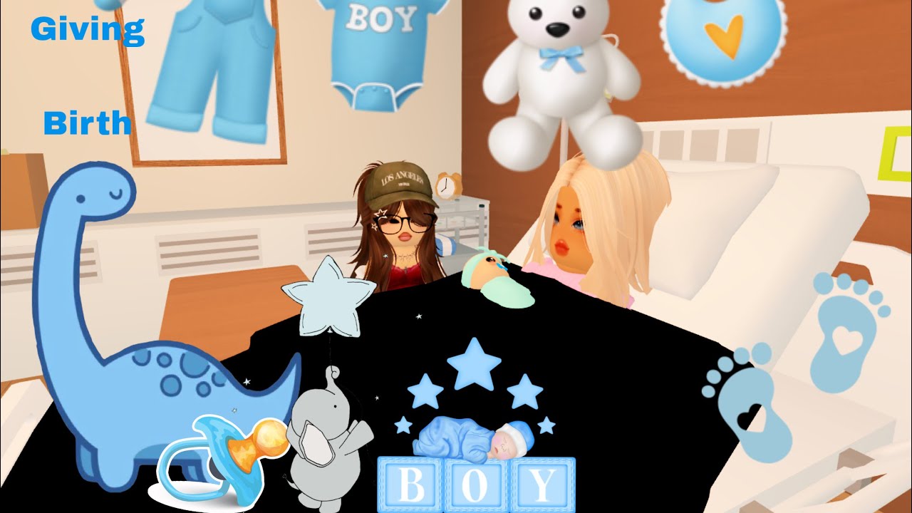 My sister Gave Birth to my nephew New Baby! | Roblox Bloxburg Roleplay