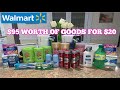 Walmart haul| how i got $95 worth of stuff for $20|  cheap personal care.