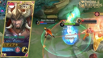 LAPU-LAPU SUSTAINABLE DAMAGE BUILD | TOP GLOBAL LAPU-LAPU | TUTORIAL LAPU-LAPU | MLBB