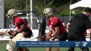 Saints open training camp as Kellen Moore emphasizes growth