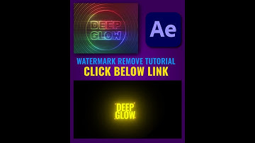 deep glow watermark fix | after effects | how to fix | tutorial #shorts #adobeaftereffects