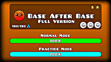 Geometry Dash "Base After Base Full Version" 100% Complete [All Coins] - RackkiOO