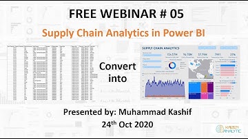 Webinar # 5: Supply Chain Analytics in Power BI