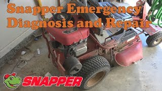Snapper RER emergency repair and diagnosis