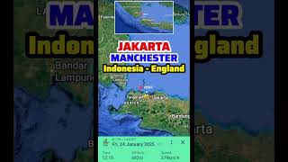 Jakarta To Manchester Flight Route 2512025