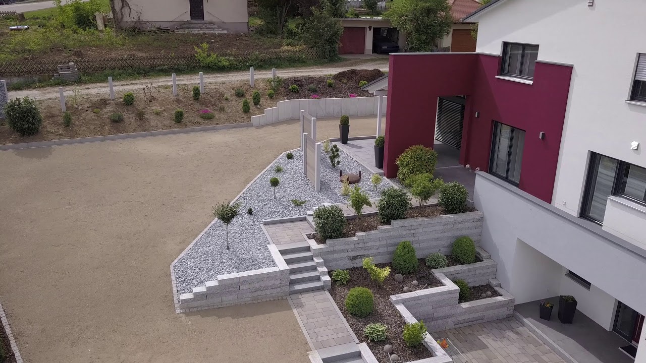 Haus Am Hang Gartengestaltung Bilall Gashi Gartenbau Youtube